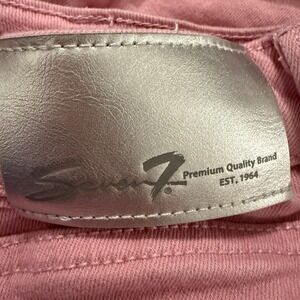 Seven7 Weekend Denim Jean Shorts Pink Silver Tag‎ Womens 30 Frayed Hem 5" Inseam
